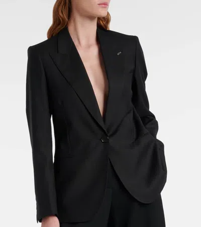 Givenchy Wool Blazer In Black