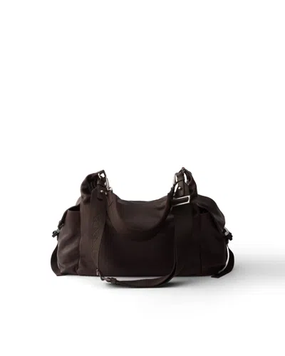 Prada Explore Leather Shoulder Bag