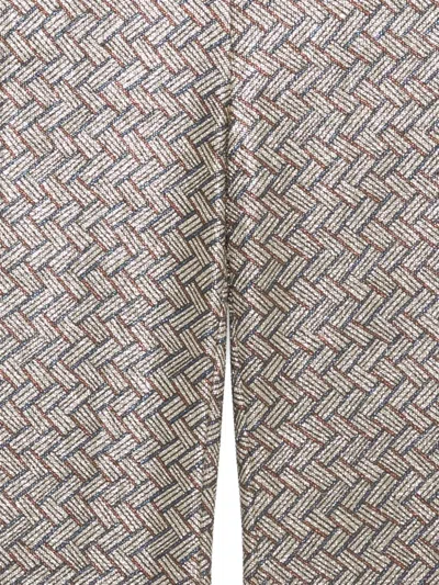 Siyu Tallis Patterned Flared Trousers In Gray