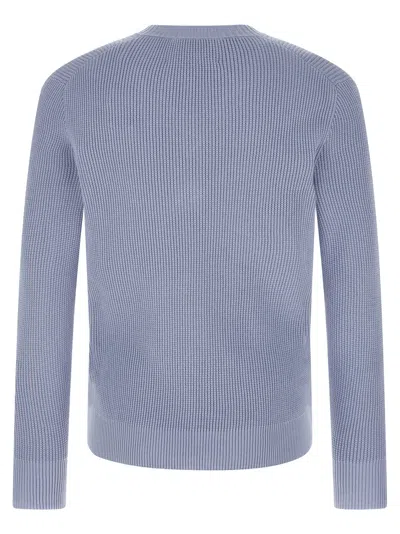 Ballantyne Argyle Pattern Sweater Sweaters And Cardigans Light Blue In Blue