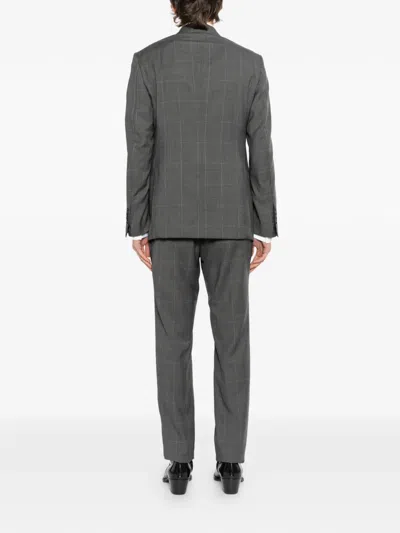 Tom Ford Checked Suit In Gray