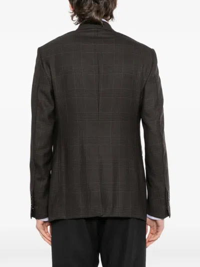 Tom Ford Plaid Blazer In Black