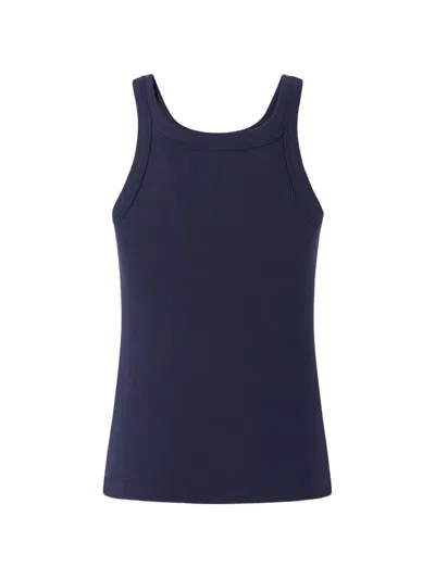 Pinko Geripptes Top In Blue