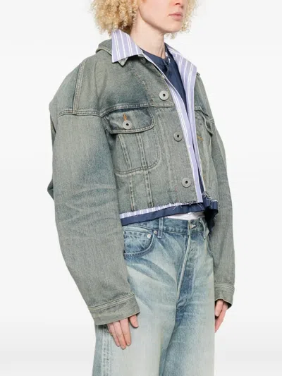 Miharayasuhiro Buttoned Jacket In Blue