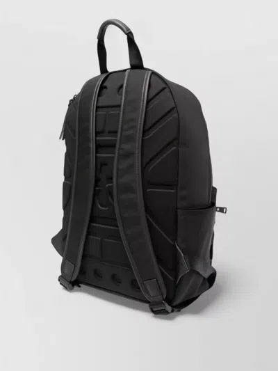 Premiata Nylon Backpack Adjustable Straps Front Pocket Top Handle