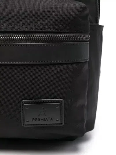 Premiata Nylon Backpack Adjustable Straps Front Pocket Top Handle