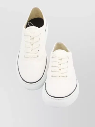 Jacquemus Les Fefe Low Top Sneakers Rubber Sole In White