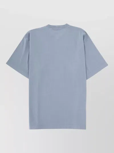 Stone Island Regular-fit T-shirt With Compass Patch In Blue