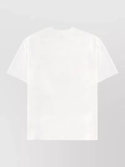 Casablanca Tennis Club Boxy Front Flame Cotton T-shirt In White