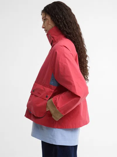 Barbour X Paul Smith Button Spey Jacket In Red