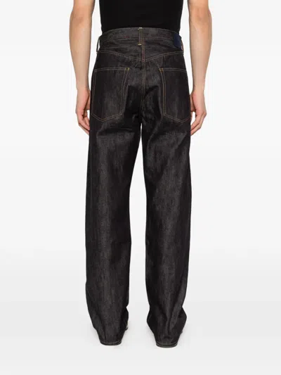 Visvim Raw-finish Jeans In Black