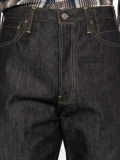 Visvim Raw-finish Jeans In Black