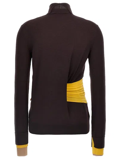 Fendi Women Wool Turtle-neck Sweater In Purple