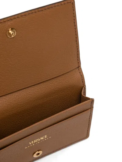 Versace Vitello Wallet In Neutral