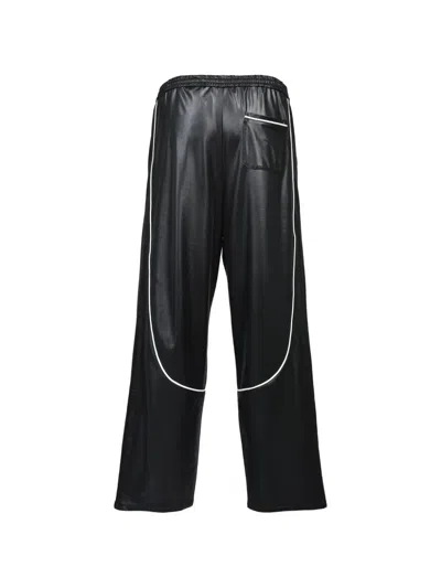 Breath Piped Track Pants In Black