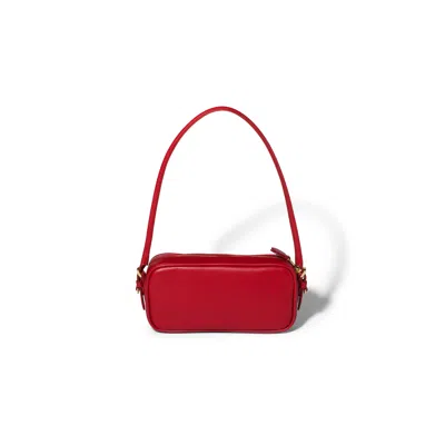 Miu Miu Leather Pouch In Red