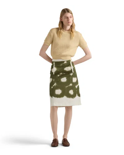 Prada Rundhalspullover Aus Kaschmir In Yellow