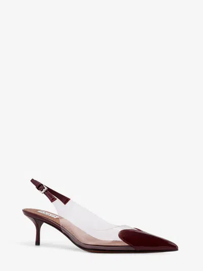 Alaïa Le Coeur 55 Patent Leather Slingback Pumps In Multi