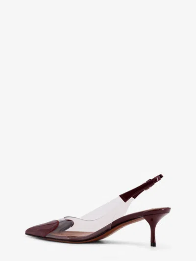Alaïa Le Coeur 55 Patent Leather Slingback Pumps In Multi
