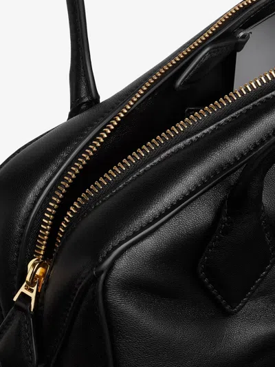 Alaïa Alaia Women Charcoal Suede Medium Le Teckel Shoulder Bag In Black