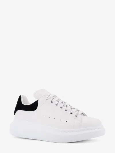 Alexander Mcqueen Black And White Low Top Sneakers With Logo Lettering On The Tongue And Contrasting Heel With Logo Le In Neutral