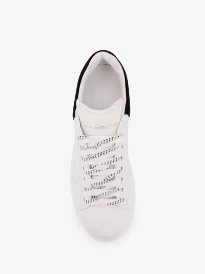 Alexander Mcqueen Black And White Low Top Sneakers With Logo Lettering On The Tongue And Contrasting Heel With Logo Le In Neutral