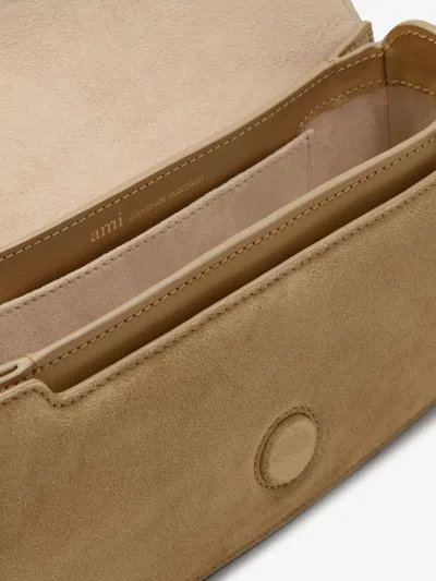 Ami Alexandre Mattiussi Ami Paris Women Suede Shoulder Bag With Logo On The Front In Multi
