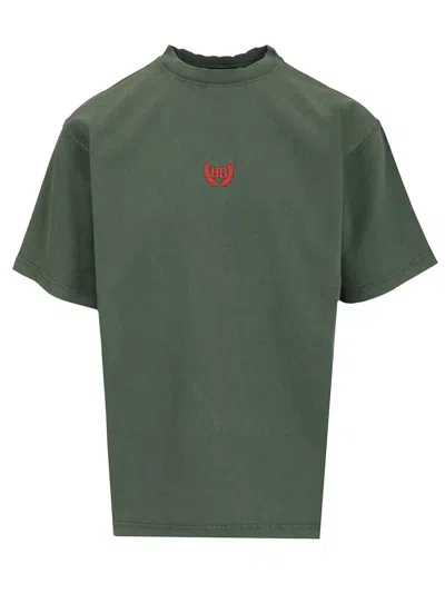 Balenciaga Laurel Classic Medium Fit T-shirt In Green