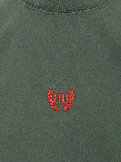 Balenciaga Laurel Classic Medium Fit T-shirt In Green