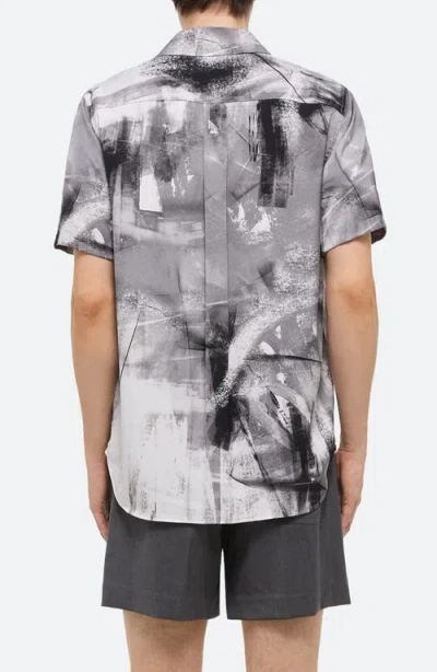 Helmut Lang Zip Scribble Shirt In Neutral