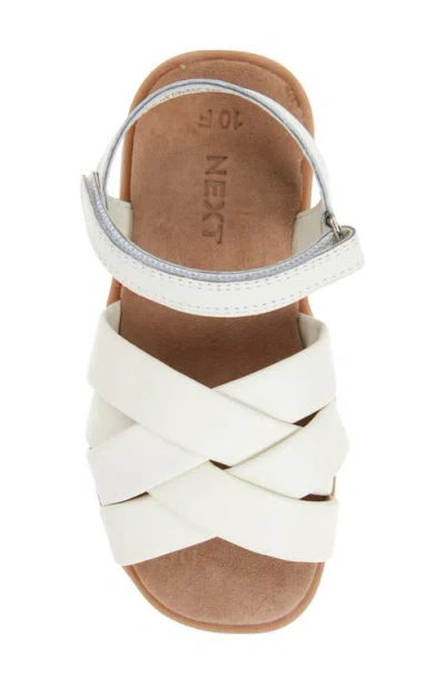 Next Kids' Ankle Strap Sandal In White