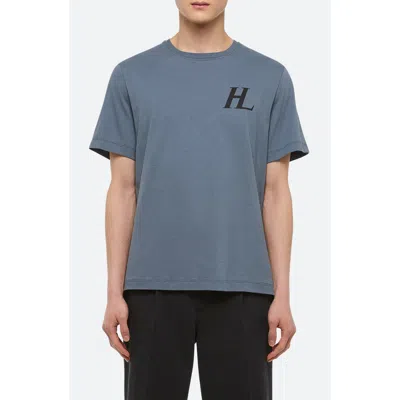 Helmut Lang Capsule Logo Graphic T-shirt In Metallic