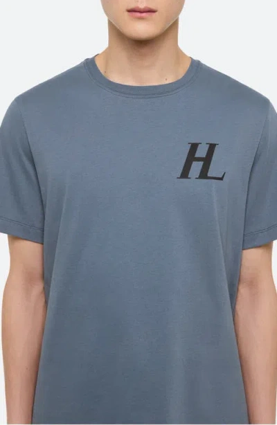 Helmut Lang Capsule Logo Graphic T-shirt In Metallic
