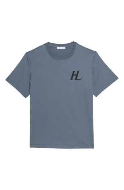 Helmut Lang Capsule Logo Graphic T-shirt In Metallic