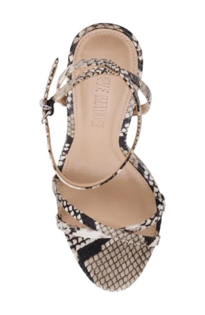 Steve Madden Ankle Strap Stiletto Sandal In Animal Print