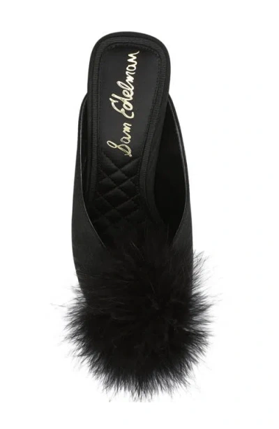 Sam Edelman Witney Feather Embellished Pump In Black