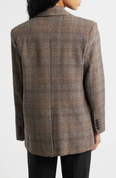 Mango Roma One-button Blazer In Brown