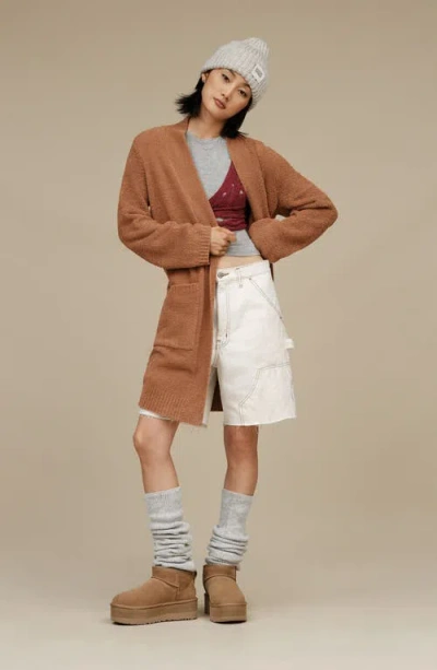 Ugg Suede Classic Ultra Mini Platform Boots In Brown