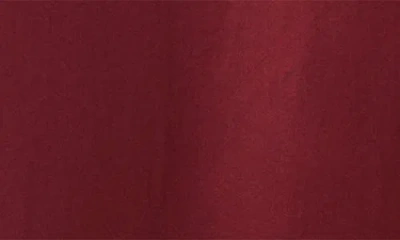 Mango Bow Back Sleeveless Satin Shift Dress In Burgundy