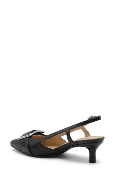 Adrienne Vittadini Sippy Pointed Toe Slingback Pump In Black