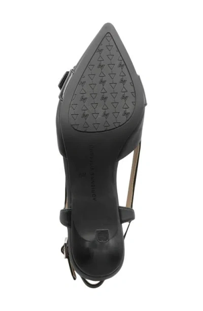Adrienne Vittadini Sippy Pointed Toe Slingback Pump In Black