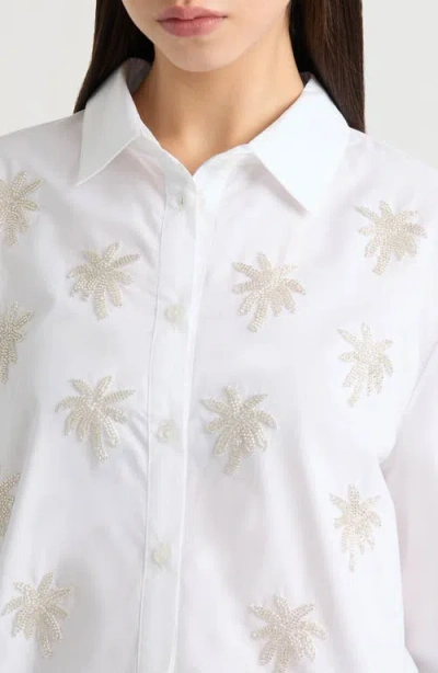 Nvlt Poplin Beaded Shirt In Multi