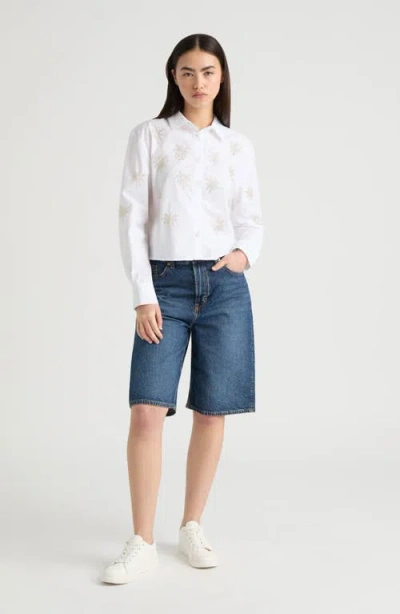 Nvlt Poplin Beaded Shirt In Multi