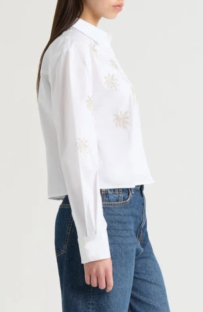 Nvlt Poplin Beaded Shirt In Multi