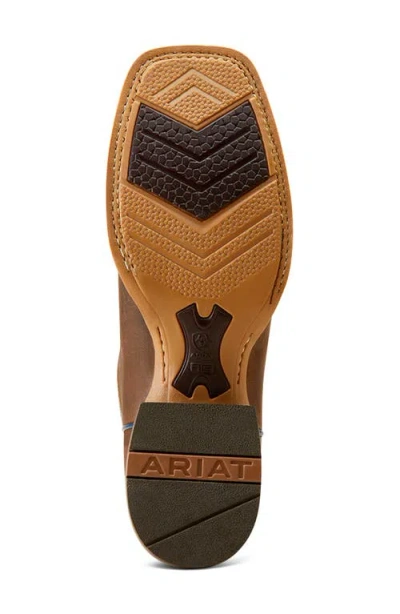 Ariat Sport Latigo Square Toe Roper Heel Boot In Brown