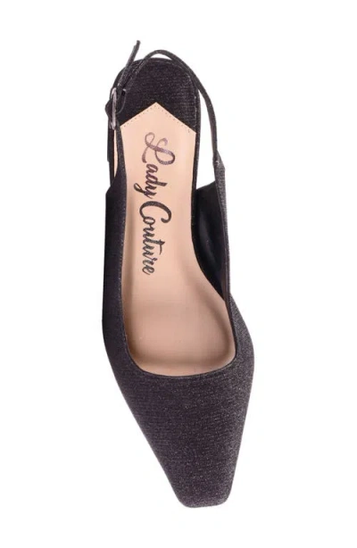 Lady Couture Ruby Slingback Pump In Black