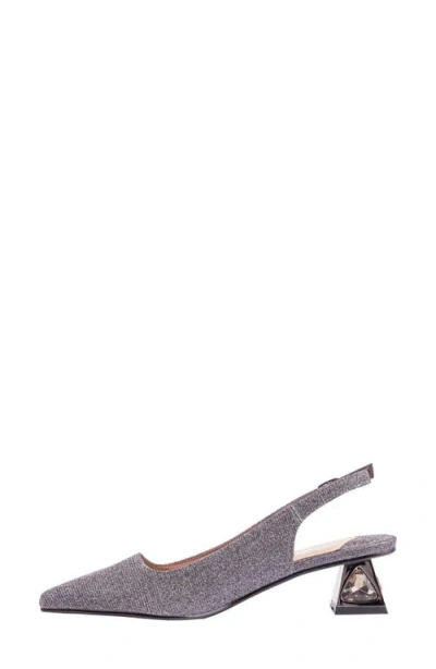 Lady Couture Ruby Slingback Pump In Gray