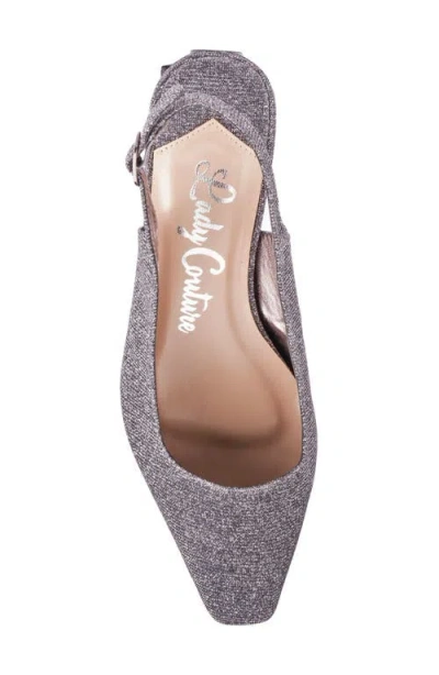 Lady Couture Ruby Slingback Pump In Gray