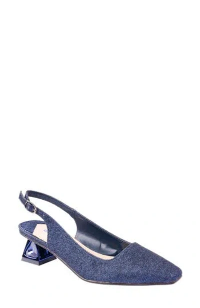 Lady Couture Ruby Slingback Pump In Blue