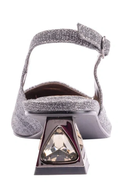 Lady Couture Ruby Slingback Pump In Gray